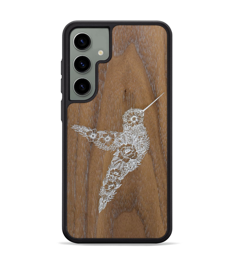 Galaxy S24 Plus Wood Phone Case - Hover In The Moment - Walnut (Curated)