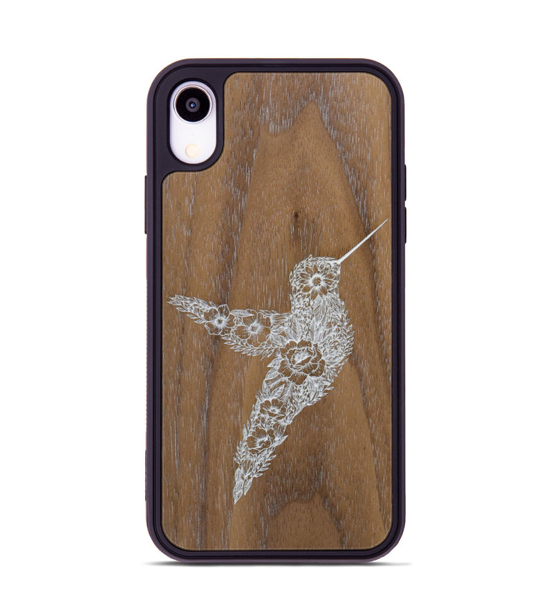 iPhone Xr Wood Phone Case - Hover In The Moment - Walnut (Curated)