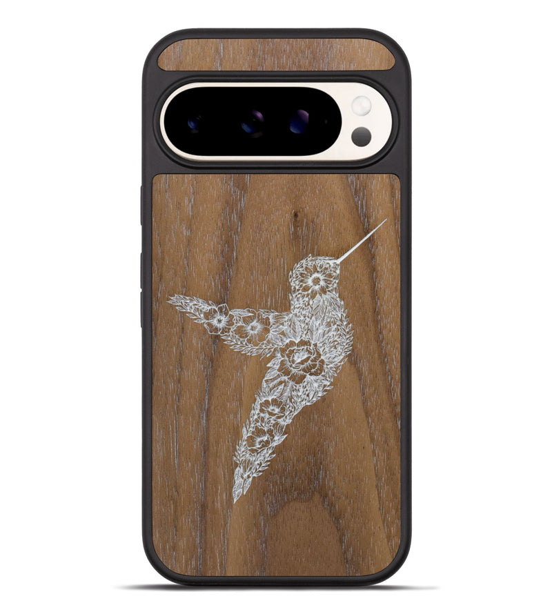 Pixel 9 Pro XL Wood Phone Case - Hover In The Moment - Walnut (Curated)