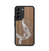 Galaxy S22 Wood+Resin Phone Case - Growth - Walnut (Curated)