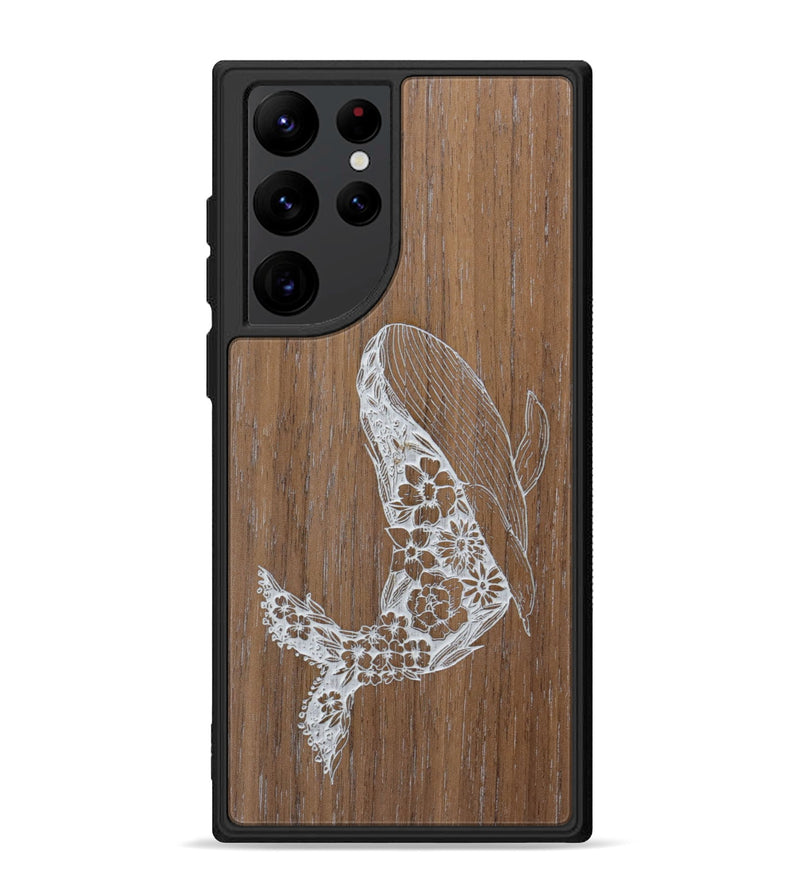 Galaxy S22 Ultra Wood Phone Case - Growth - Walnut (Curated)