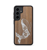 Galaxy S24 Wood+Resin Phone Case - Growth - Walnut (Curated)