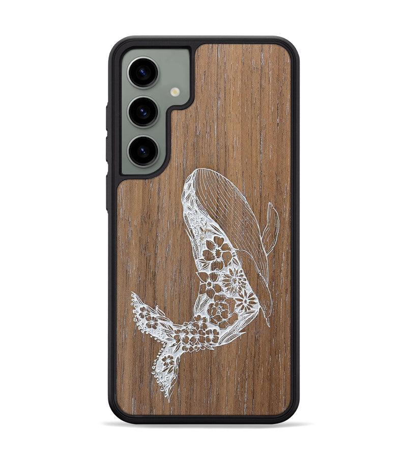 Galaxy S24 Plus Wood+Resin Phone Case - Growth - Walnut (Curated)