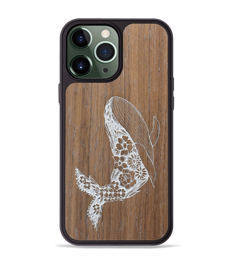 iPhone 13 Pro Max Wood+Resin Phone Case - Growth - Walnut (Curated)