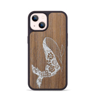 iPhone 14 Wood+Resin Phone Case - Growth - Walnut (Curated)
