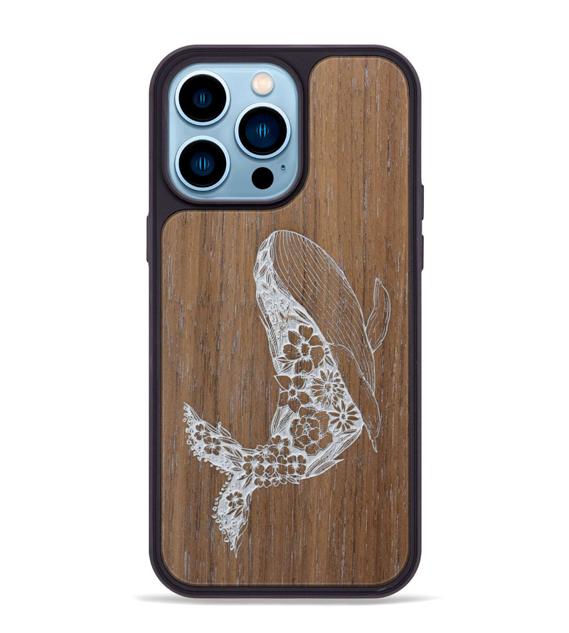 iPhone 14 Pro Max Wood Phone Case - Growth - Walnut (Curated)