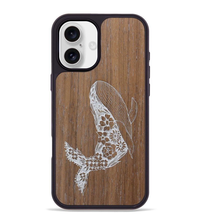 iPhone 16 Plus Wood Phone Case - Growth - Walnut (Curated)
