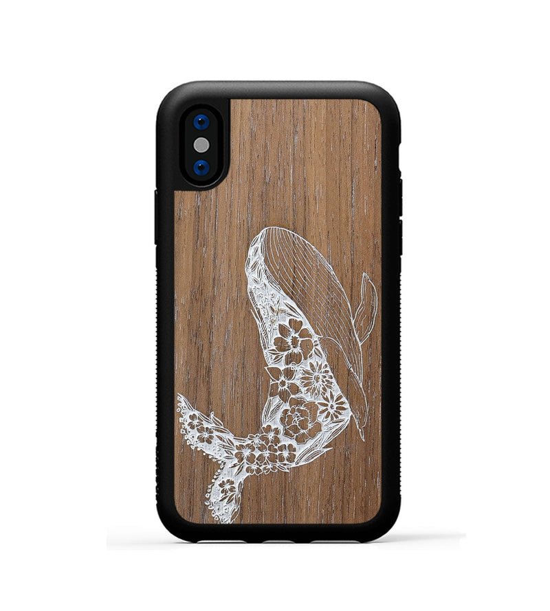 iPhone Xs Wood+Resin Phone Case - Growth - Walnut (Curated)