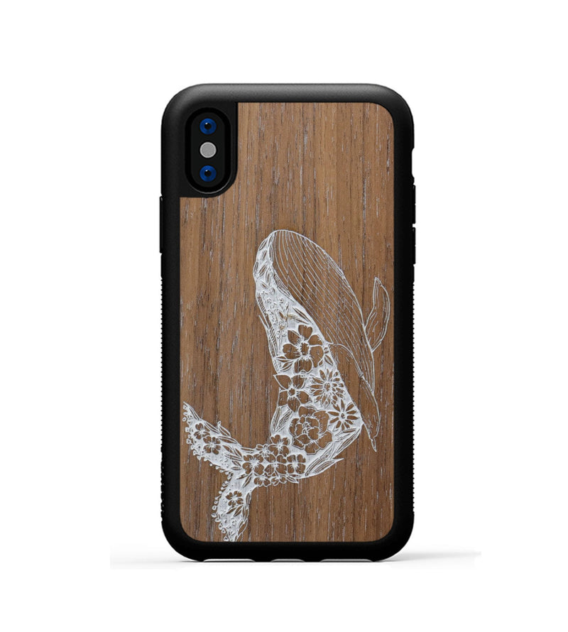iPhone Xs Wood Phone Case - Growth - Walnut (Curated)