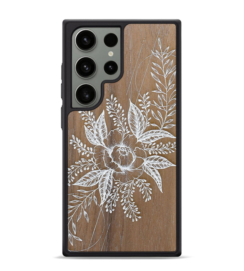 Galaxy S24 Ultra Wood+Resin Phone Case - Hope - Walnut (Curated)