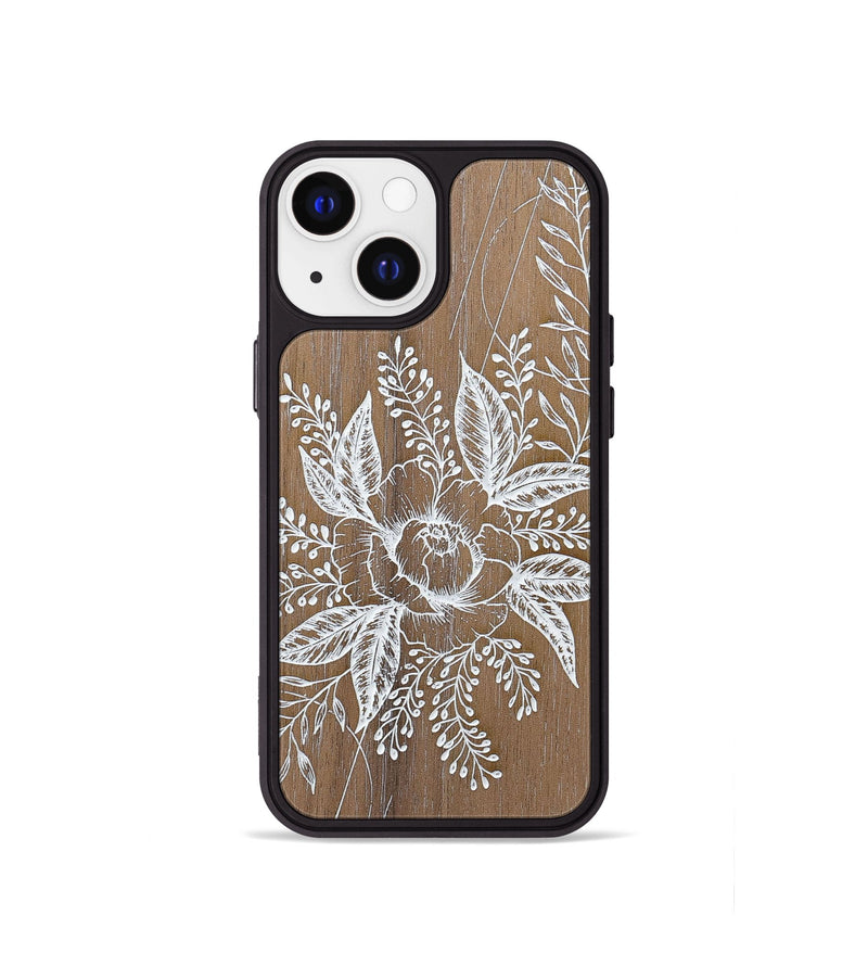 iPhone 13 mini Wood+Resin Phone Case - Hope - Walnut (Curated)