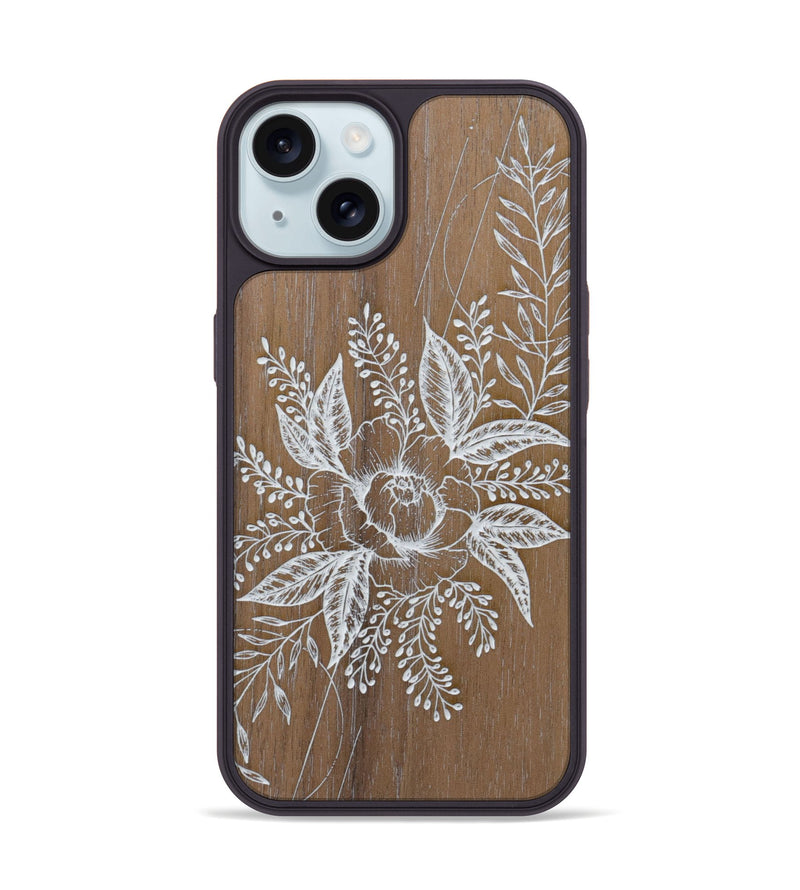iPhone 15 Wood Phone Case - Hope - Walnut (Curated)