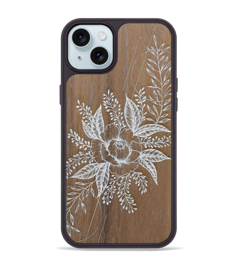 iPhone 15 Plus Wood Phone Case - Hope - Walnut (Curated)