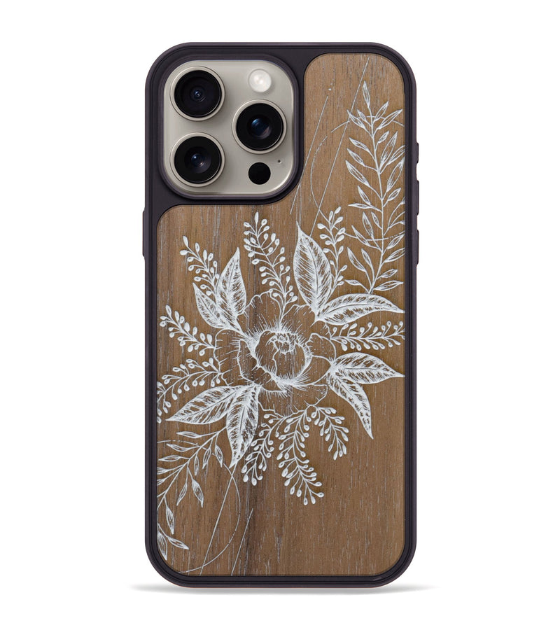 iPhone 15 Pro Max Wood Phone Case - Hope - Walnut (Curated)
