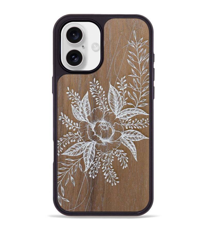 iPhone 16 Plus Wood Phone Case - Hope - Walnut (Curated)