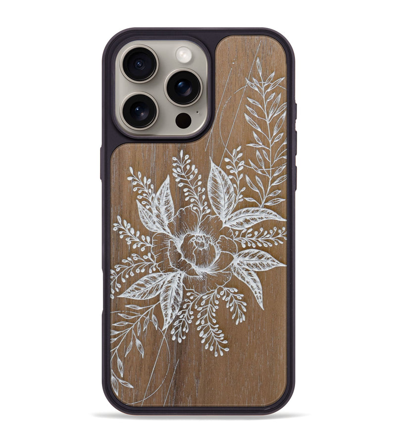 iPhone 16 Pro Max Wood Phone Case - Hope - Walnut (Curated)