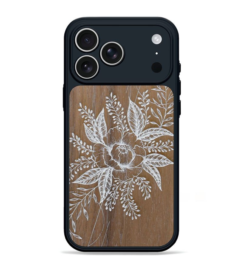 iPhone 17 Pro Max Wood Phone Case - Hope - Walnut (Curated)