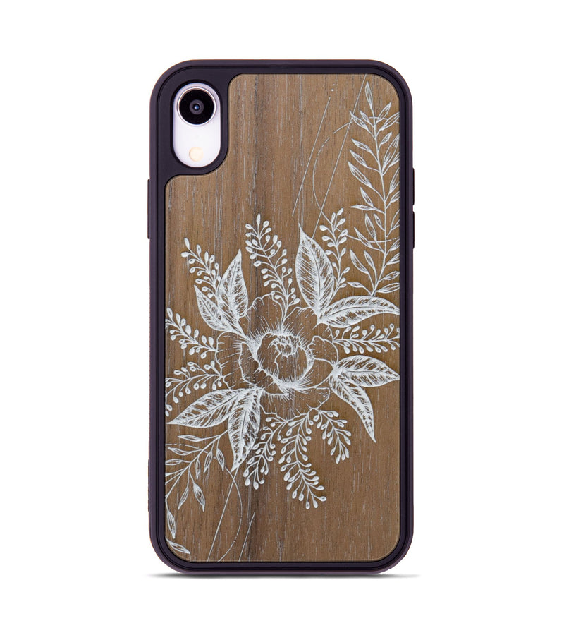 iPhone Xr Wood Phone Case - Hope - Walnut (Curated)