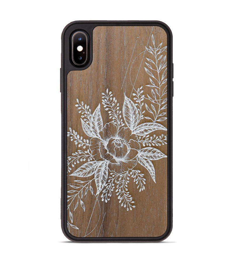 iPhone Xs Max Wood Phone Case - Hope - Walnut (Curated)