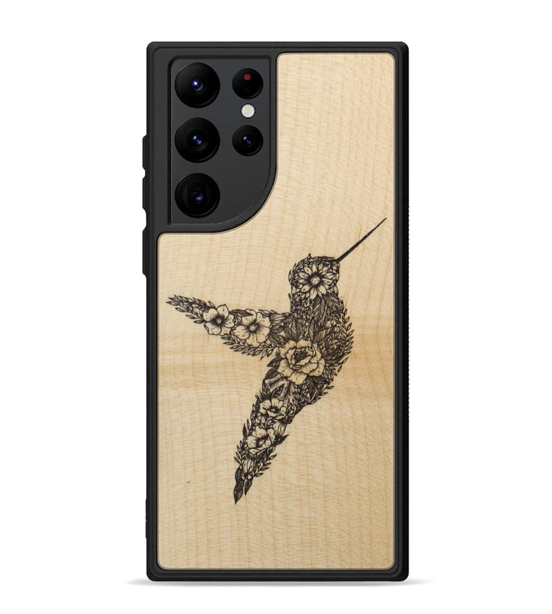 Galaxy S22 Ultra Wood Phone Case - Hover In The Moment - Maple (Curated)