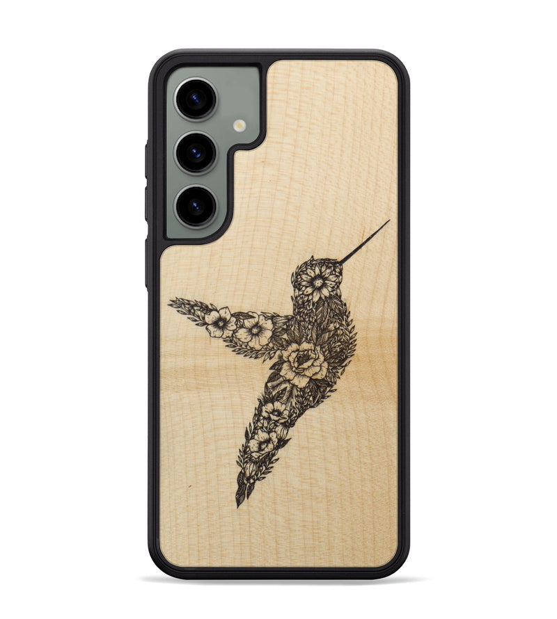 Galaxy S24 Plus Wood Phone Case - Hover In The Moment - Maple (Curated)