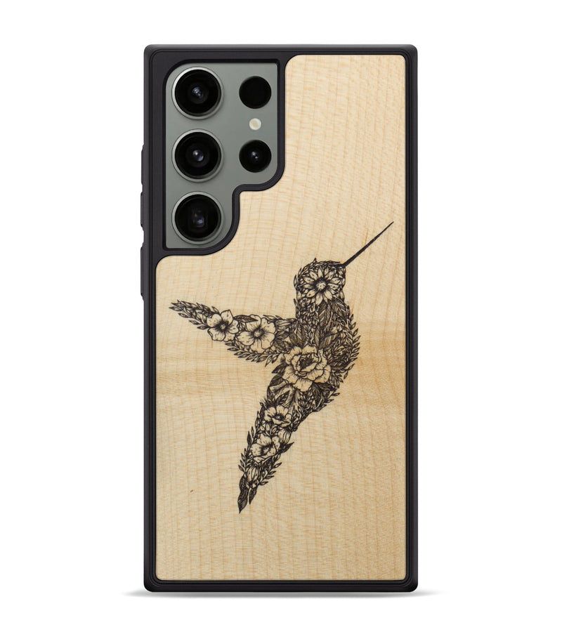 Galaxy S24 Ultra Wood Phone Case - Hover In The Moment - Maple (Curated)