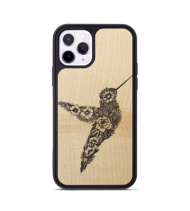 iPhone 11 Pro Wood Phone Case - Hover In The Moment - Maple (Curated)