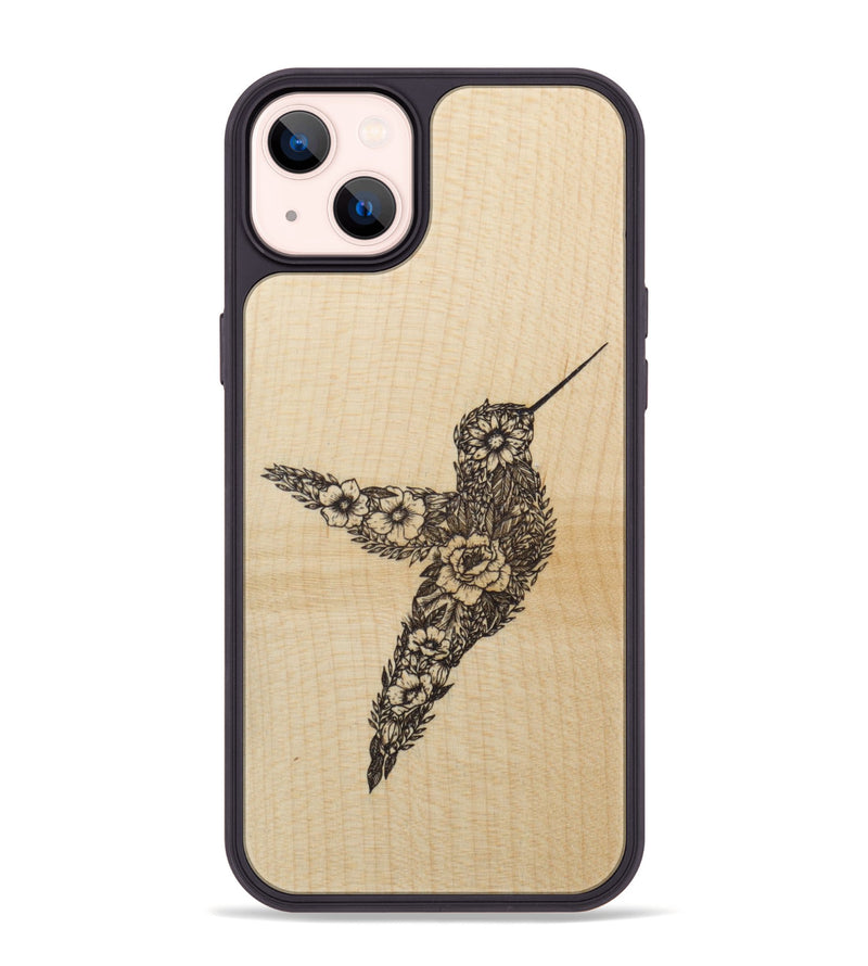 iPhone 14 Plus Wood Phone Case - Hover In The Moment - Maple (Curated)