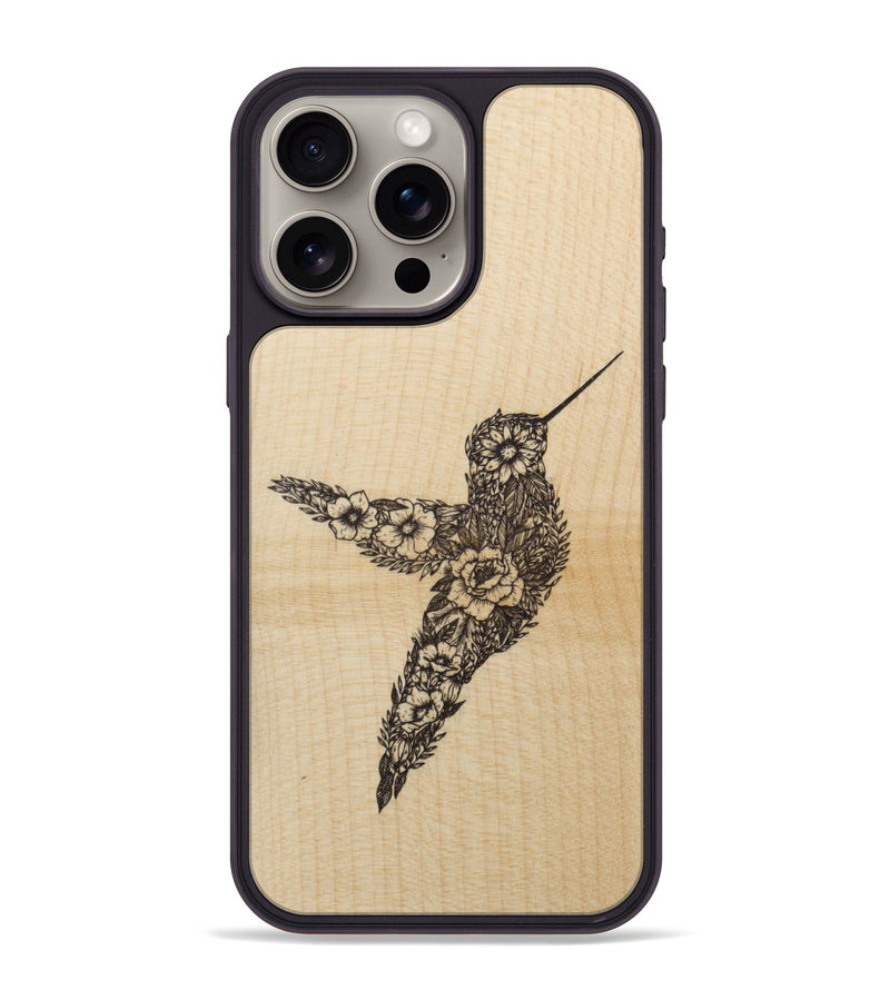 iPhone 15 Pro Max Wood Phone Case - Hover In The Moment - Maple (Curated)