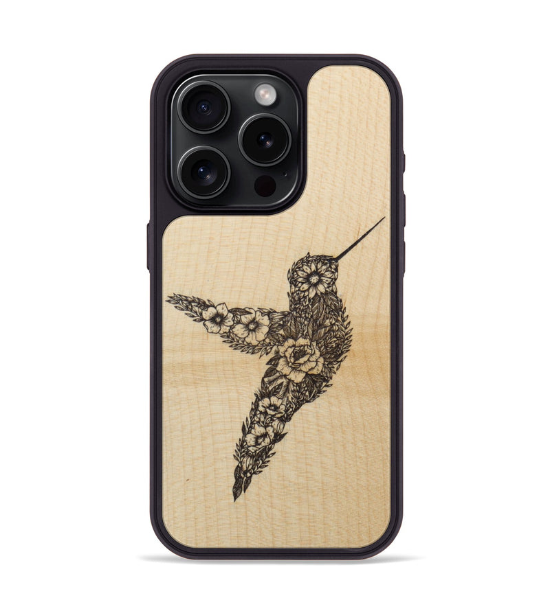 iPhone 15 Pro Wood Phone Case - Hover In The Moment - Maple (Curated)