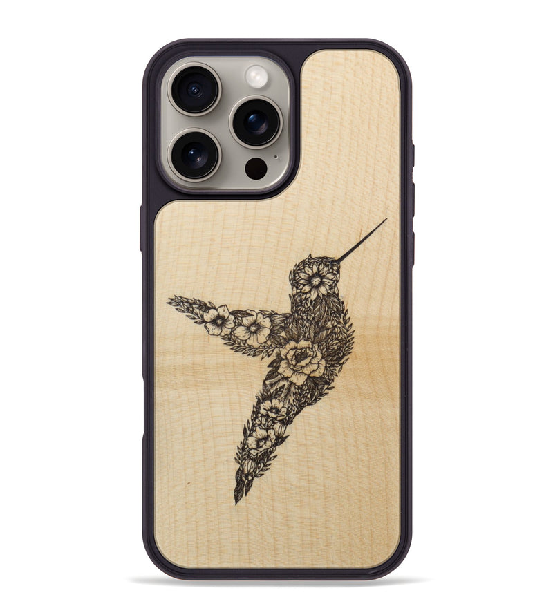 iPhone 16 Pro Max Wood Phone Case - Hover In The Moment - Maple (Curated)