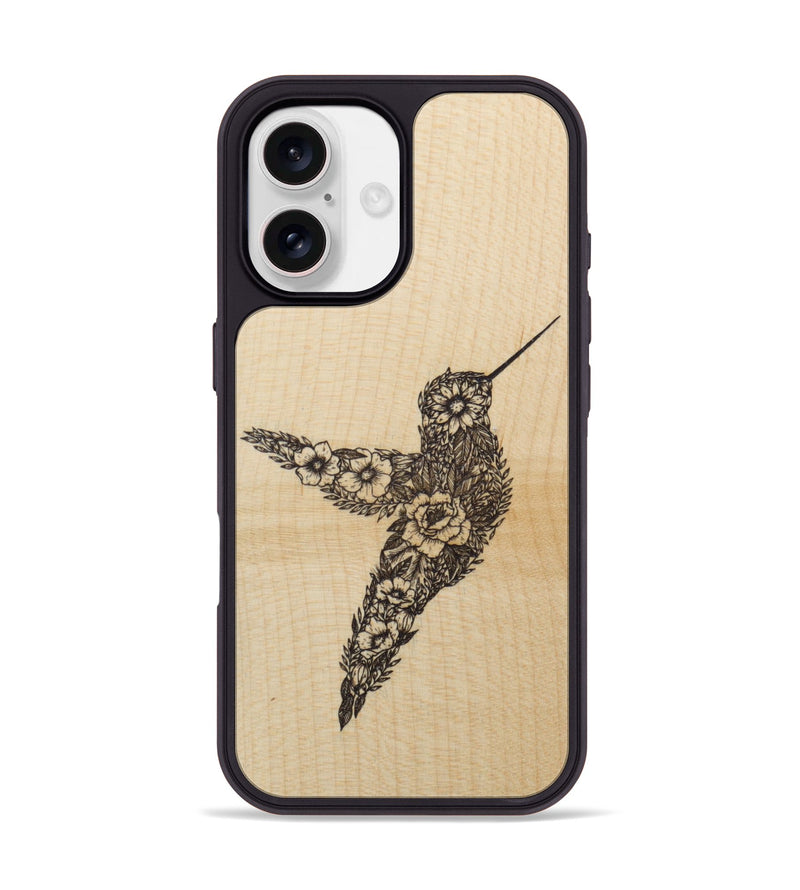 iPhone 17 Wood Phone Case - Hover In The Moment - Maple (Curated)