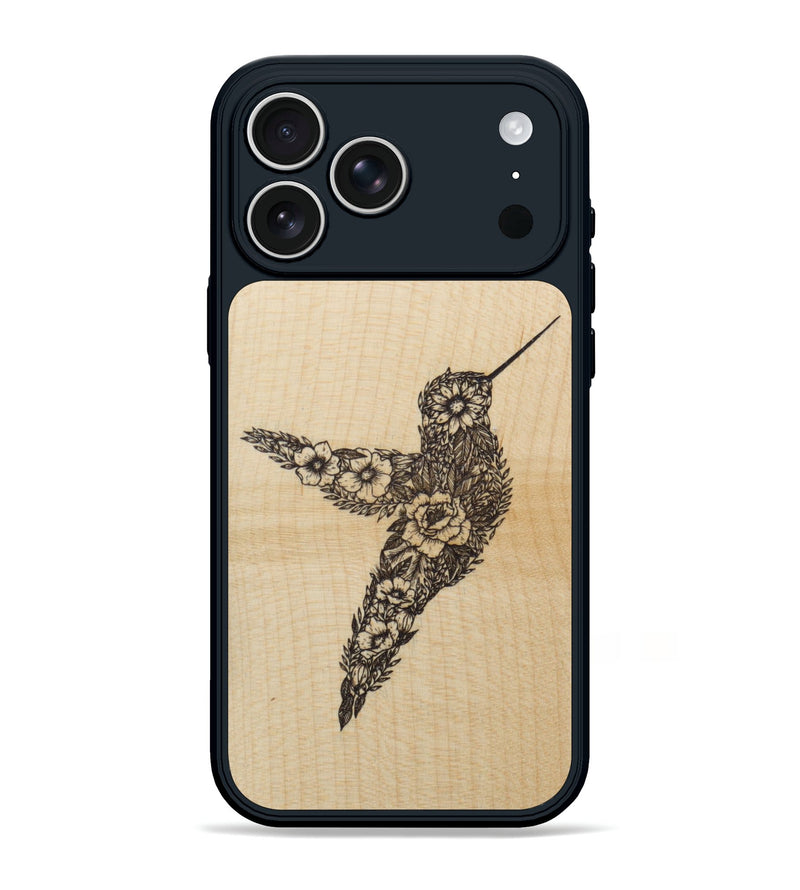 iPhone 17 Pro Max Wood Phone Case - Hover In The Moment - Maple (Curated)