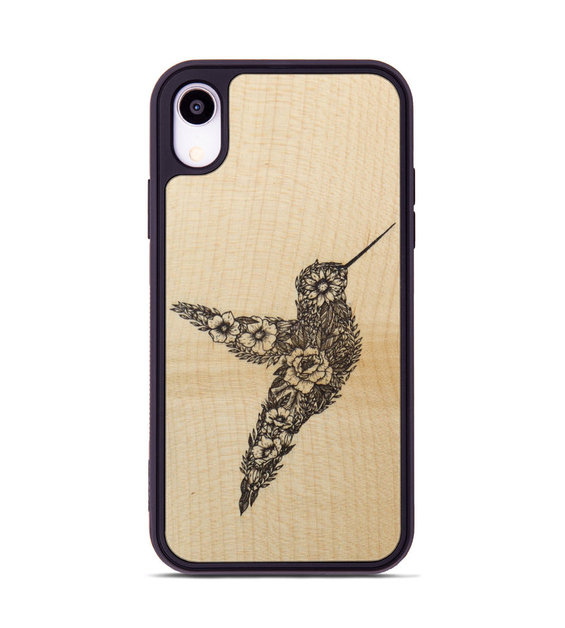 iPhone Xr Wood Phone Case - Hover In The Moment - Maple (Curated)