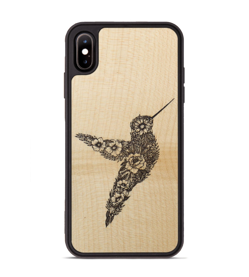iPhone Xs Max Wood Phone Case - Hover In The Moment - Maple (Curated)