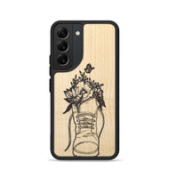 Galaxy S22 Wood+Resin Phone Case - Wildflower Walk - Maple (Curated)