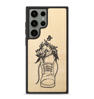 Galaxy S23 Ultra Wood+Resin Phone Case - Wildflower Walk - Maple (Curated)