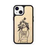 iPhone 13 Wood+Resin Phone Case - Wildflower Walk - Maple (Curated)