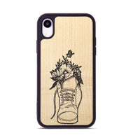 iPhone Xr Wood+Resin Phone Case - Wildflower Walk - Maple (Curated)