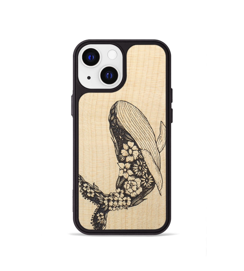iPhone 13 mini Wood+Resin Phone Case - Growth - Maple (Curated)