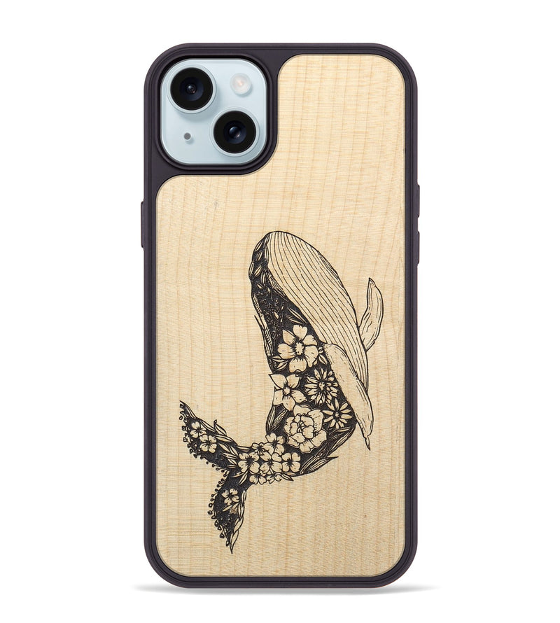iPhone 15 Plus Wood+Resin Phone Case - Growth - Maple (Curated)