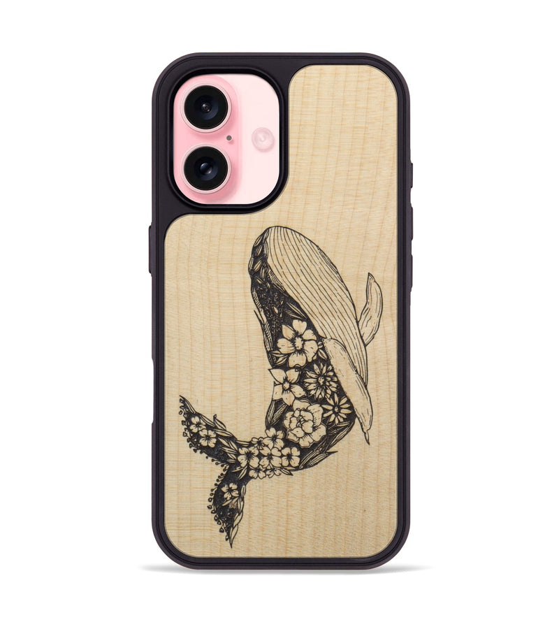 iPhone 16 Wood Phone Case - Growth - Maple (Curated)