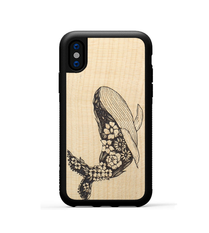 iPhone Xs Wood+Resin Phone Case - Growth - Maple (Curated)