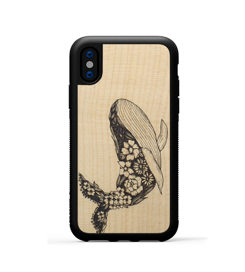 iPhone Xs Wood Phone Case - Growth - Maple (Curated)