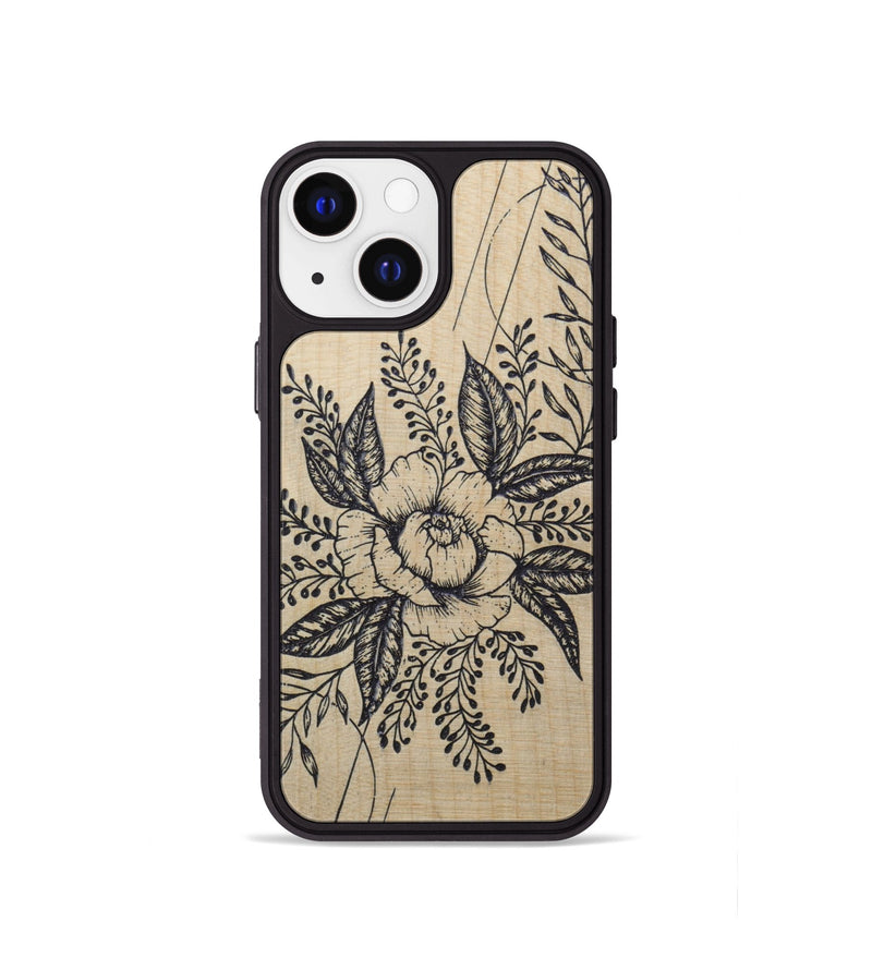 iPhone 13 mini Wood Phone Case - Hope - Maple (Curated)
