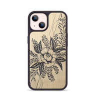 iPhone 14 Wood+Resin Phone Case - Hope - Maple (Curated)