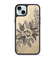 iPhone 15 Plus Wood+Resin Phone Case - Hope - Maple (Curated)