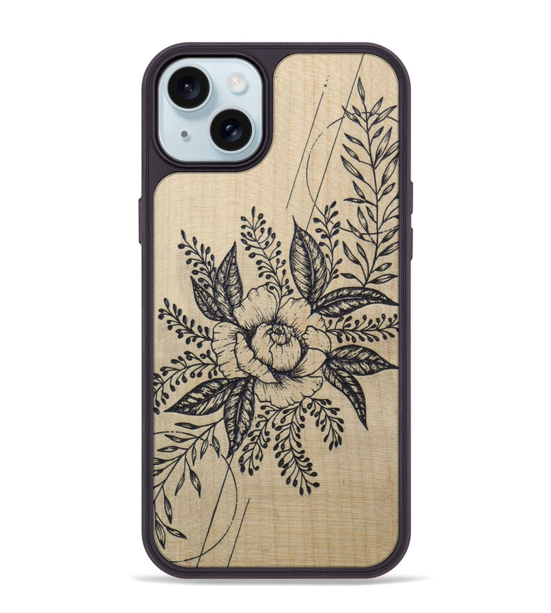 iPhone 15 Plus Wood Phone Case - Hope - Maple (Curated)