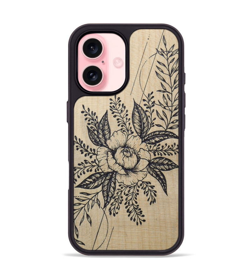 iPhone 16 Wood Phone Case - Hope - Maple (Curated)