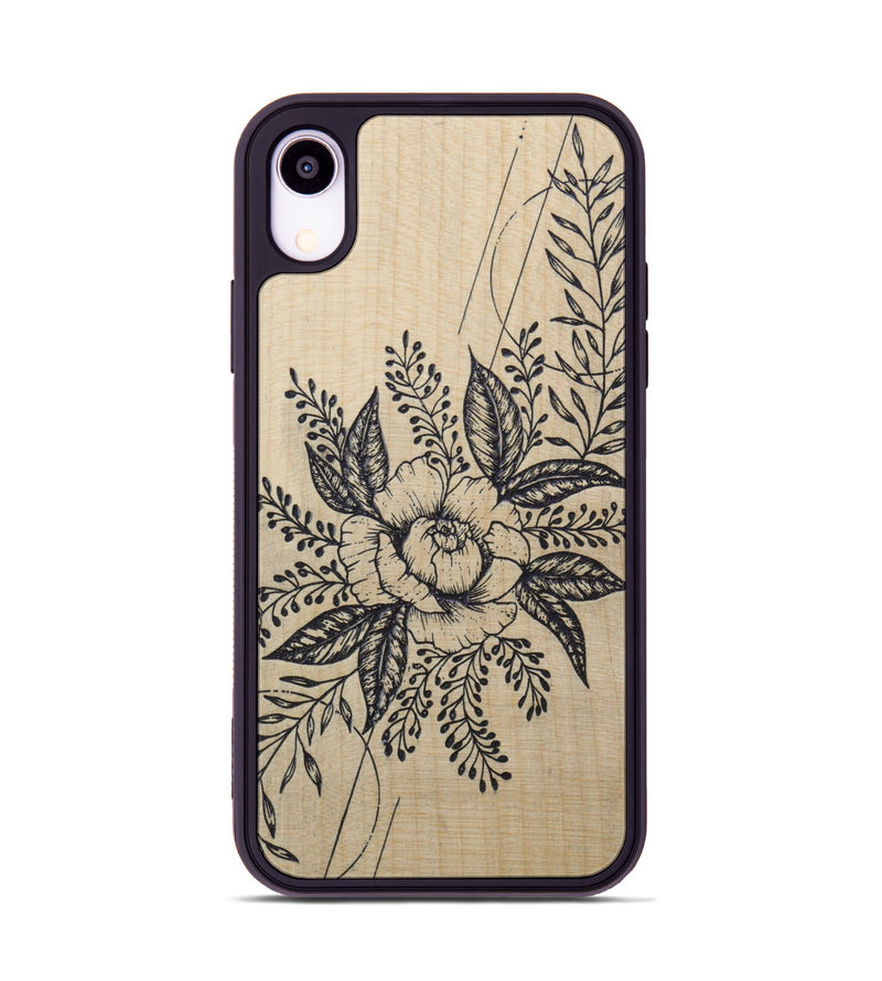 iPhone Xr Wood Phone Case - Hope - Maple (Curated)